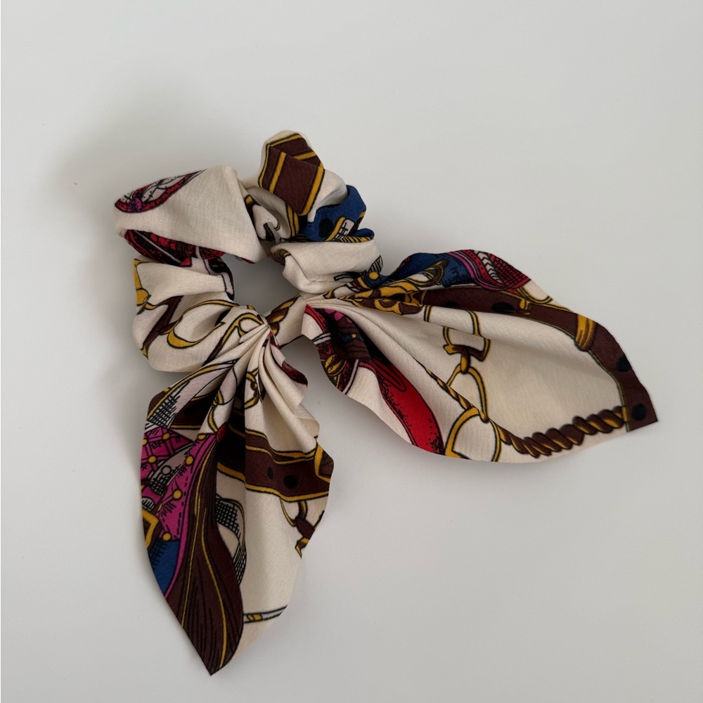 Anthropologie Elegant Multicolor Silk Scrunchie